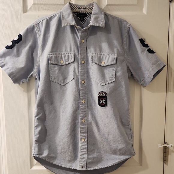 Tommy Hilfiger Other - Tommy Hilfiger Embroidered Shield Crest Patch and Numbered Sleeves Rugby Preppy